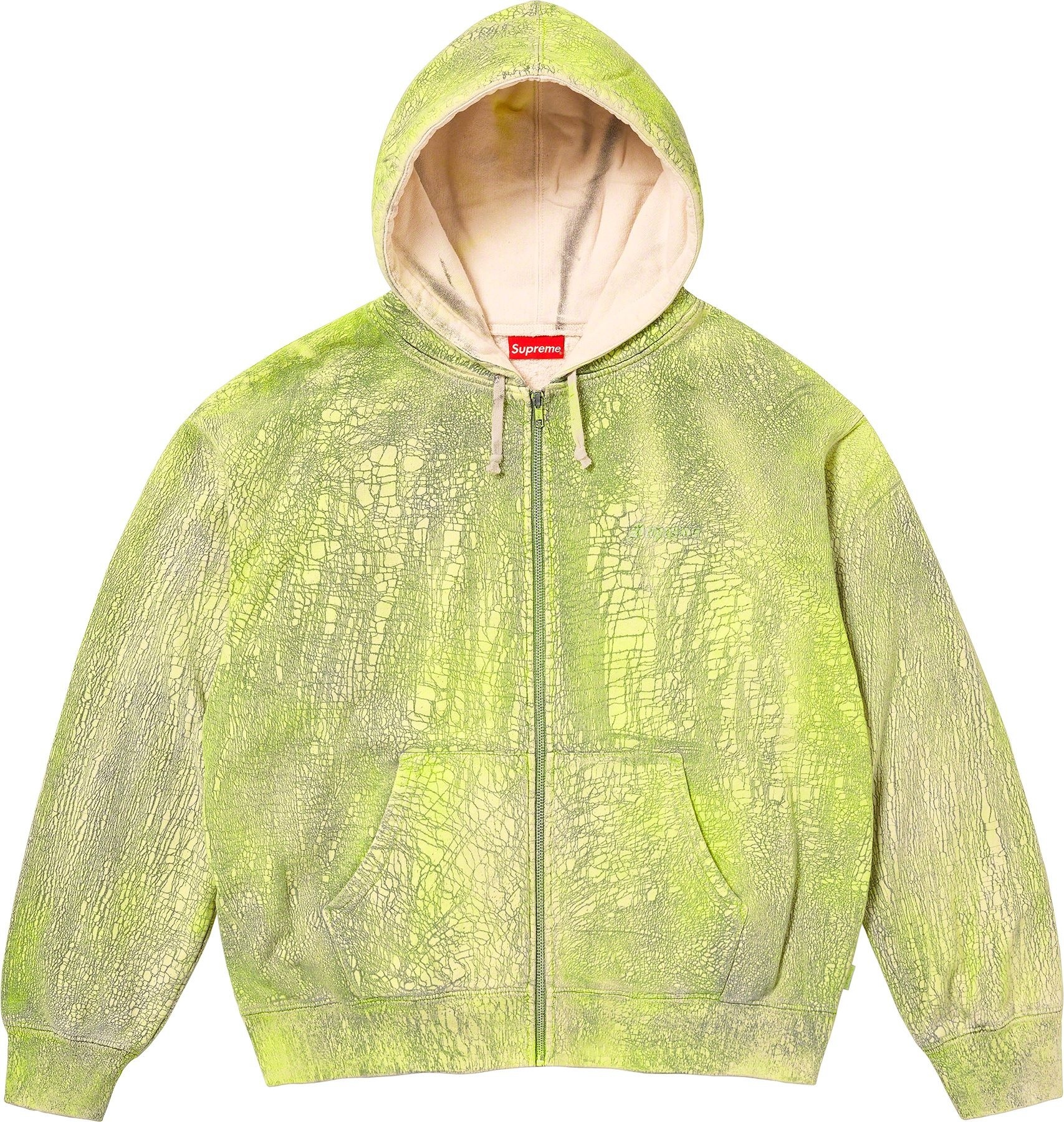 Crackle Zip Up Hooded Sweatshirt view 4